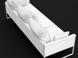 sofa go large triple bt design Modelo 3D