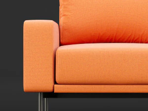 chair piu single bt design and cara cofe table 3D Model