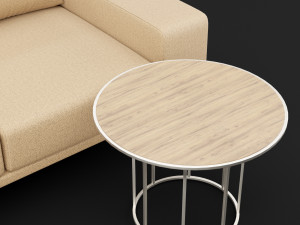 sofa piu double 180 and cara 620 cofe table bt design 3D Model