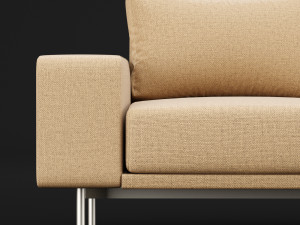 sofa piu double 180 and cara 620 cofe table bt design 3D Model