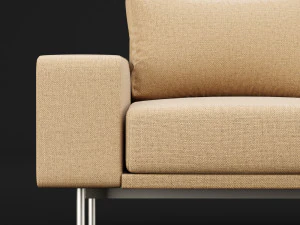 sofa piu double 180 and cara 620 cofe table bt design 3D Model