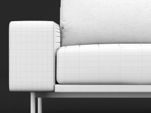 sofa piu double 220 and cara 620 and 470 cofe table bt design 3D Model