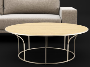 sofa piu double 250 and cara 100 cofe table bt design Model 3D