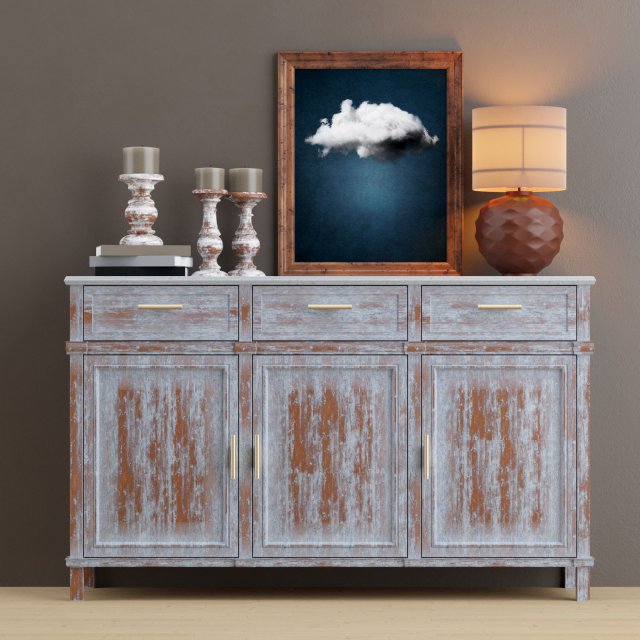 commode 00 3D Model .c4d .max .obj .3ds .fbx .stl .blend 