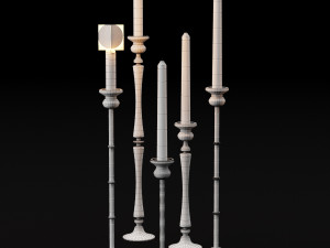 candlestick set 2 Modelo 3D