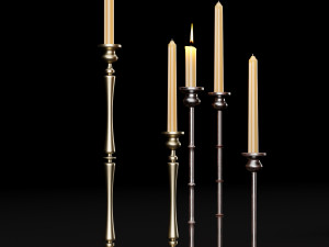 candlestick set 2 Modelo 3D