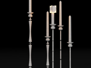 candlestick set 2 Modelo 3D