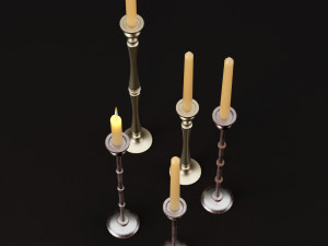 candlestick set 2 Modelo 3D