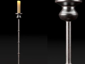 candlestick set 2 3D Model