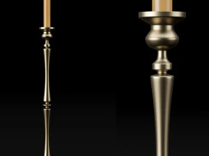 candlestick set 2 3D Model