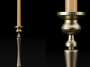 candlestick set 2 3D Model