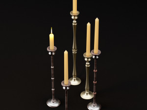 candlestick set 2 Modelo 3D