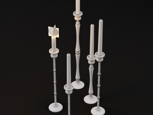 candlestick set 2 Modelo 3D