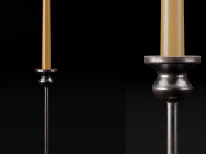 candlestick set 2 3D Model