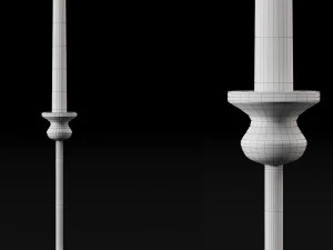 candlestick set 2 3D Model