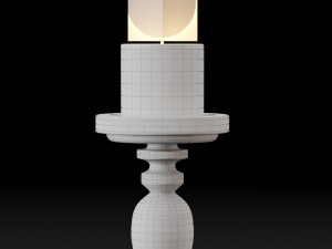 candlestick set 1 Model 3D