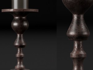 candlestick set 1 Model 3D