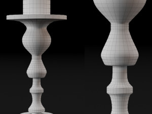 candlestick set 1 Model 3D