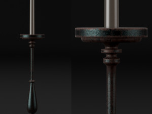 candlestick set 1 Model 3D