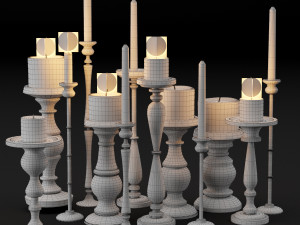 candlestick full 3D मॉडल