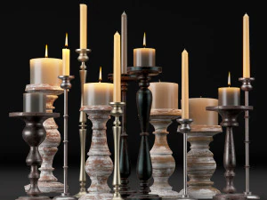 candlestick full 3D Model
