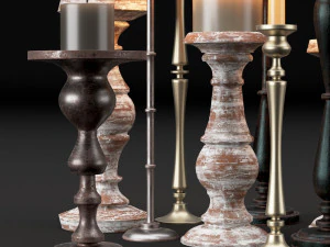 candlestick full 3D Model