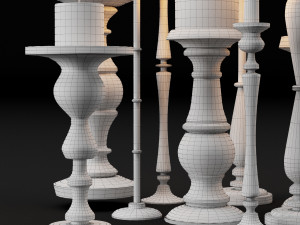 candlestick full 3D मॉडल