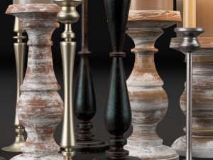 candlestick full 3D मॉडल