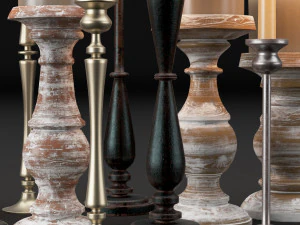 candlestick full 3D Model