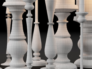 candlestick full 3D मॉडल