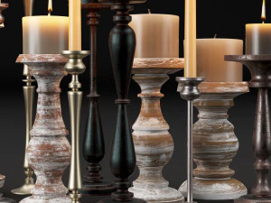 candlestick full 3D Model