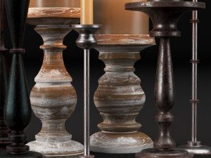 candlestick full 3D मॉडल