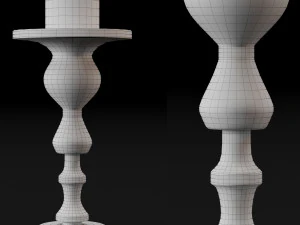 candlestick full 3D Model