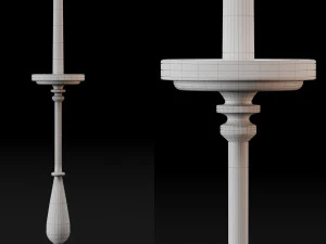 candlestick full 3D Model
