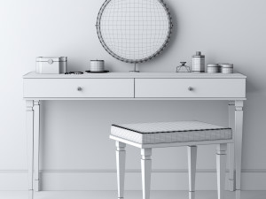dressing table 3D मॉडल