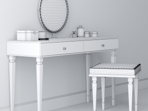 dressing table 3D मॉडल