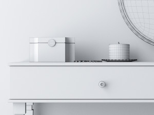 dressing table 3D मॉडल
