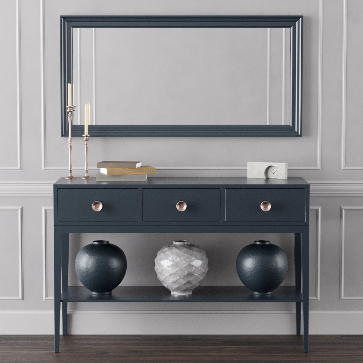 console whith decor 8 3D Model .c4d .max .obj .3ds .fbx .stl .blend 