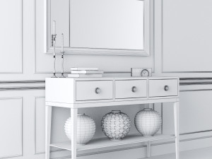 console whith decor 8 3Dモデル