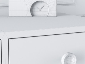 console whith decor 8 3Dモデル