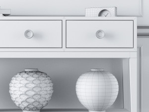 console whith decor 8 3Dモデル