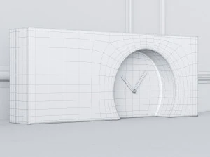 console whith decor 8 3D Model
