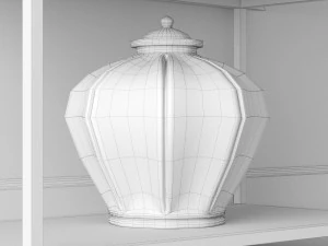 art deco storage 3D Model