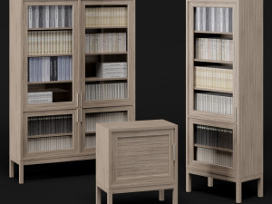 bookcase set Model 3D