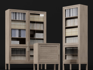 bookcase set Modelo 3D