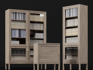 bookcase set 3D Model
