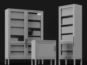 bookcase set Modelo 3D