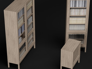 bookcase set Modelo 3D