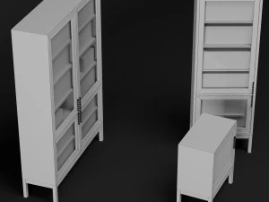 bookcase set 3D Model