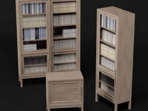 bookcase set Modelo 3D